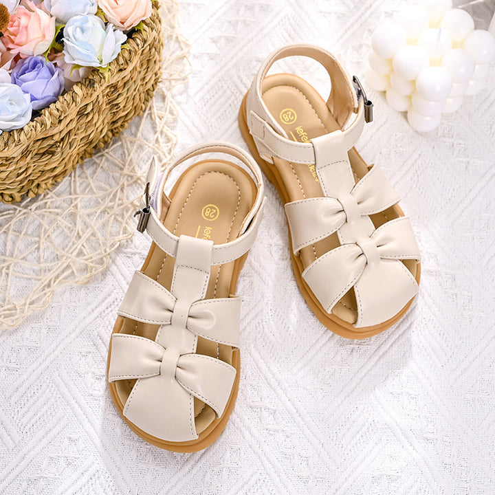 Damen Komfortable Sandalen mit Schleifen Drune