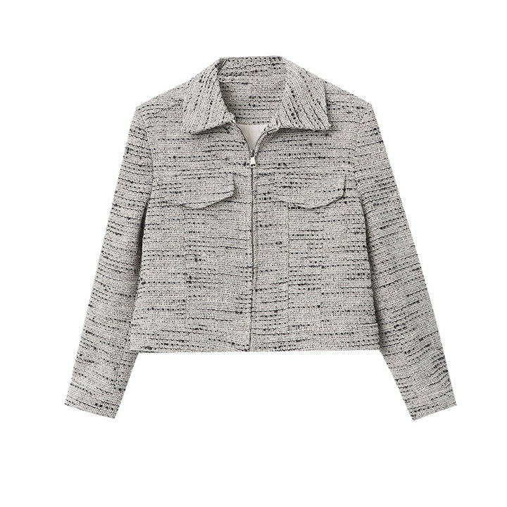 Damen modische Boucle-Jacke Drune