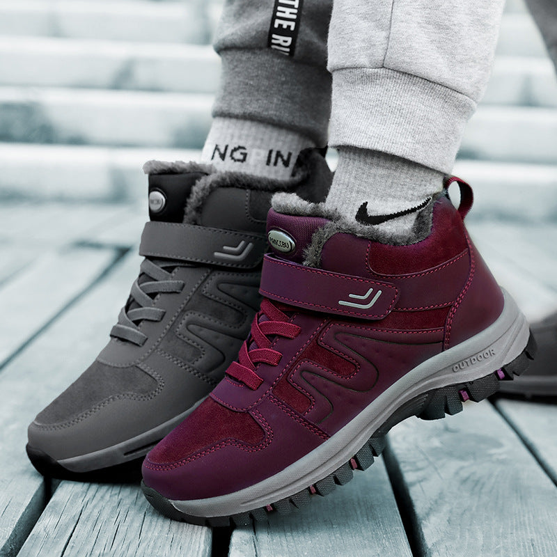 Damen Winterliche Trekkingstiefel mit rutschfester Sohle und isolierendem Futter Drune