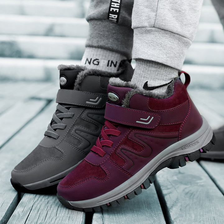 Damen Winterliche Trekkingstiefel mit rutschfester Sohle und isolierendem Futter Drune