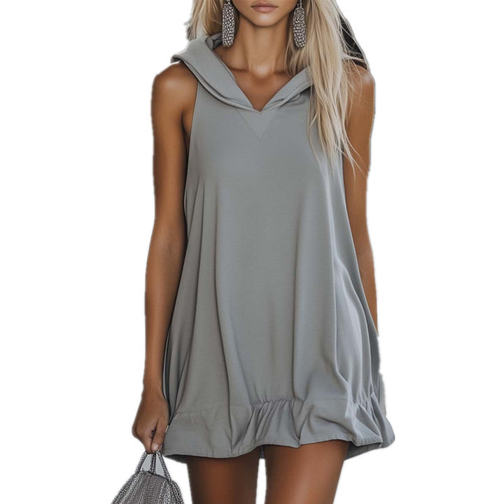 Damen Kapuzenkleid Drune