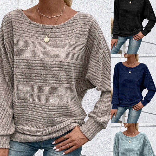 Damen lässiger Strickpullover Drune