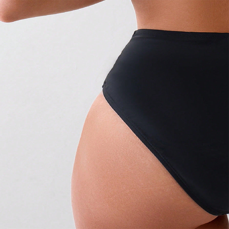 Damen Hochtaillierter Bikinislip Drune