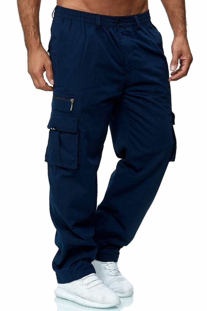 Herren Cargo-Hose mit elastischem Bund und multifunktionalen Taschen Drune