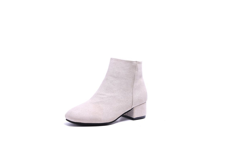 Damen Ankle-Boots mit modernem, minimalistischem Design und komfortablem Blockabsatz Drune