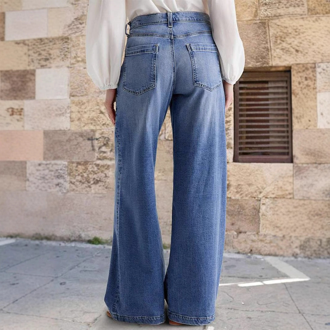 Damen weite Jeanshose Drune