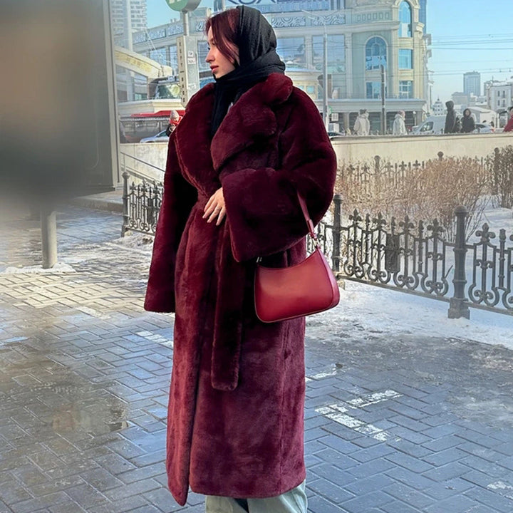 Damen Eleganter Oversized Wintermantel Drune