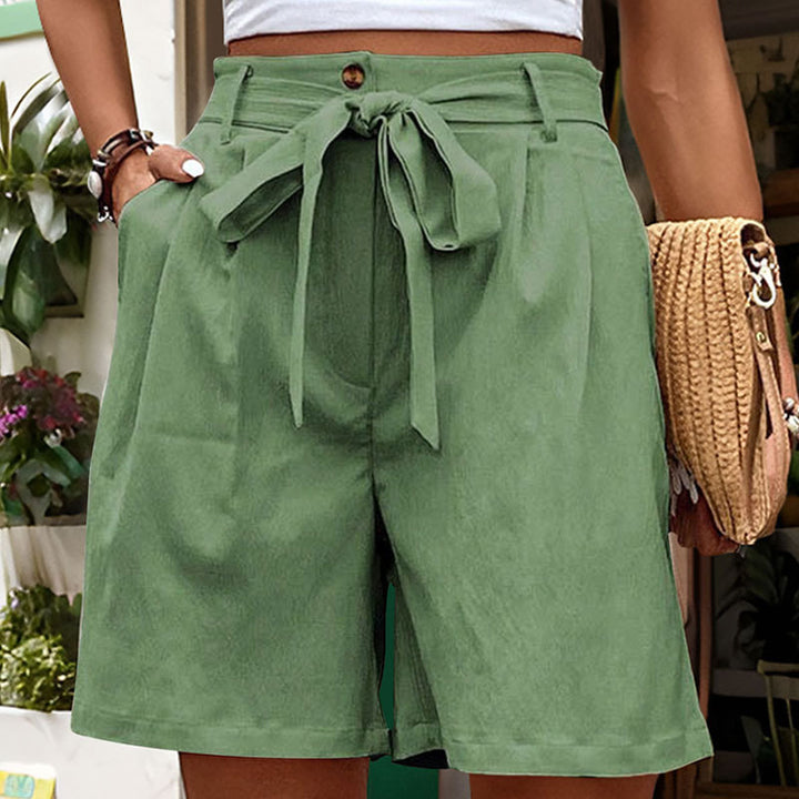 Damen Chino-Shorts mit dekorativem Bindegürtel Drune