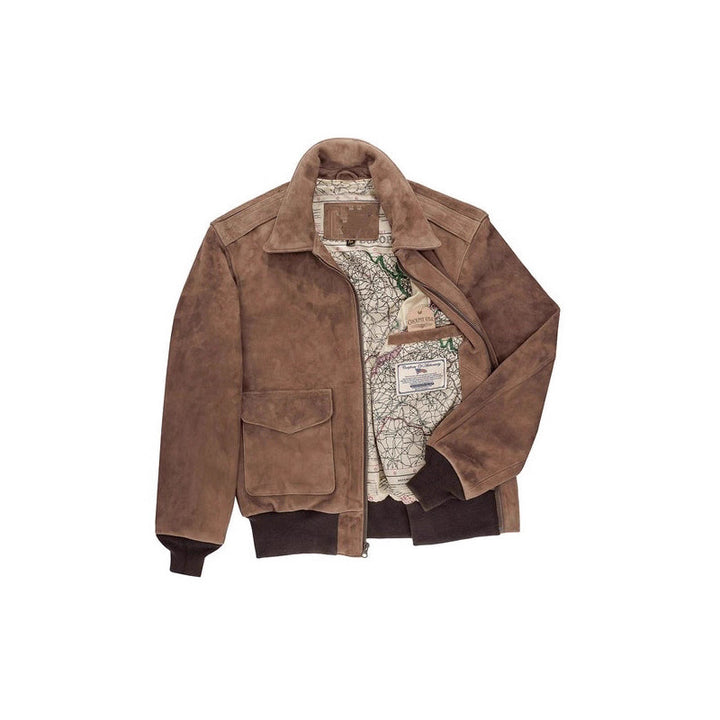 Herren Wildlederjacke mit hochwertiger Verarbeitung und praktischen Taschen Drune