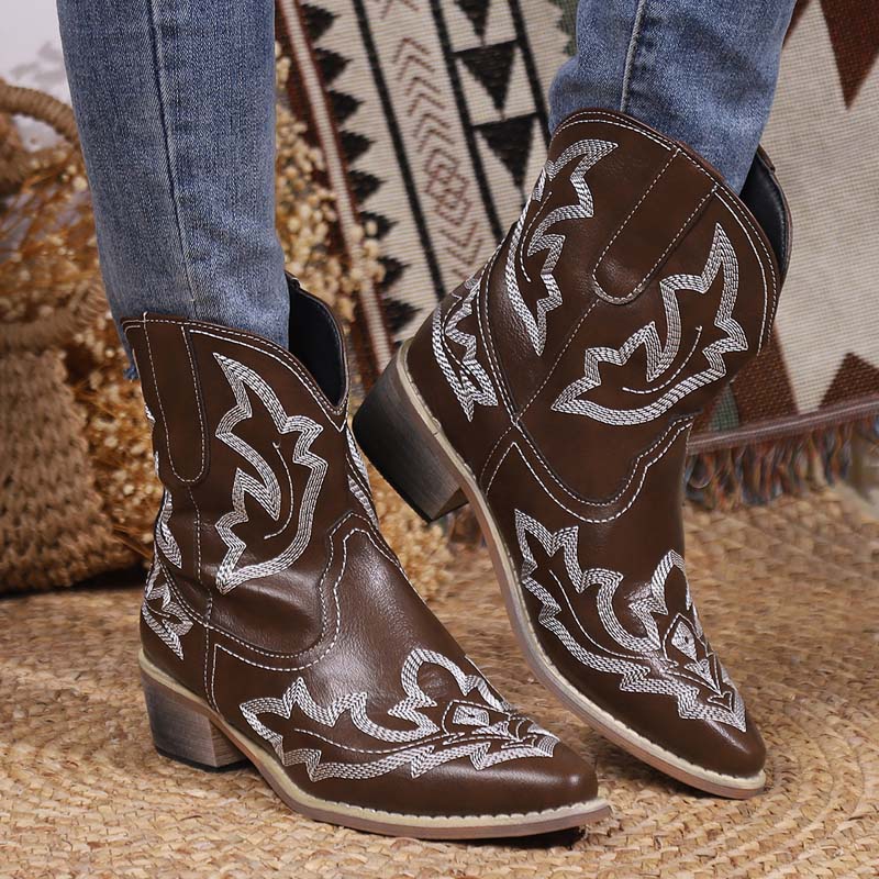 Drune | Vintage Bestickte Stiefel