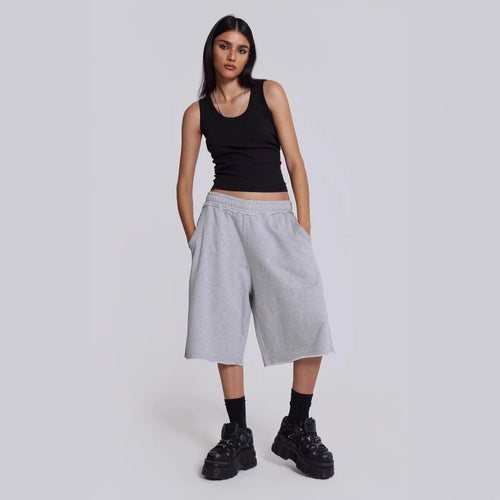 Damen High-Waisted Relaxed Fit Sweatshorts Drune