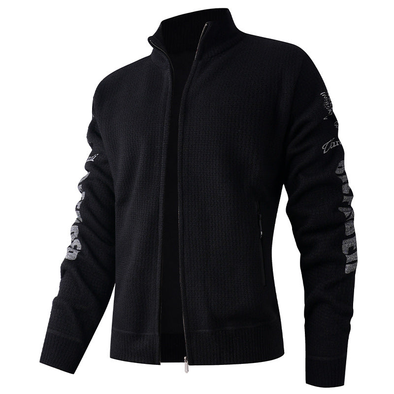 Herren gesteppte Freizeitjacke mit hohem Kragen und modernem Innenfutter Drune