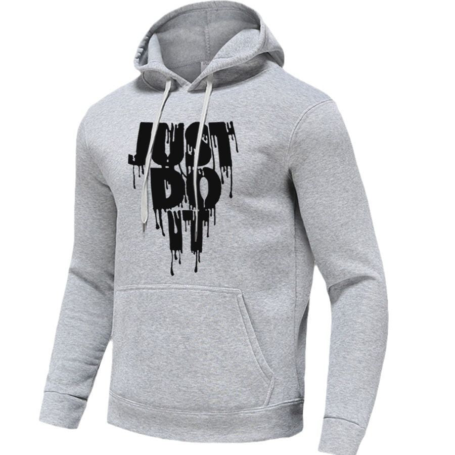 Damen sportlicher Kapuzenpullover mit grafischem Druck und Kängurutasche Drune