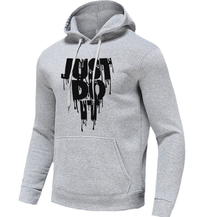 Damen sportlicher Kapuzenpullover mit grafischem Druck und Kängurutasche Drune