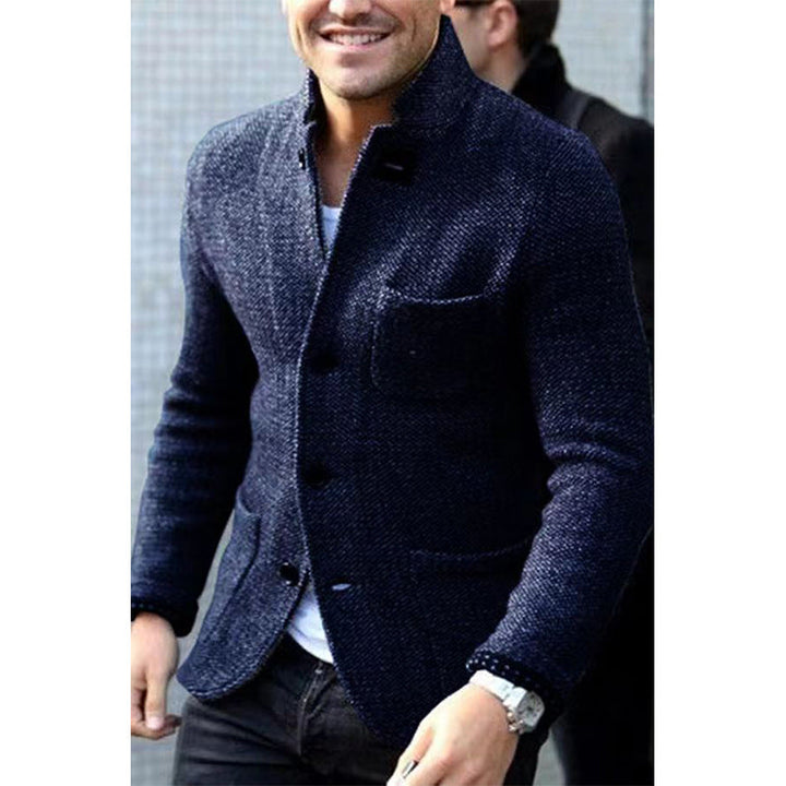 Herren modischer Blazer mit strukturiertem Stoff Drune