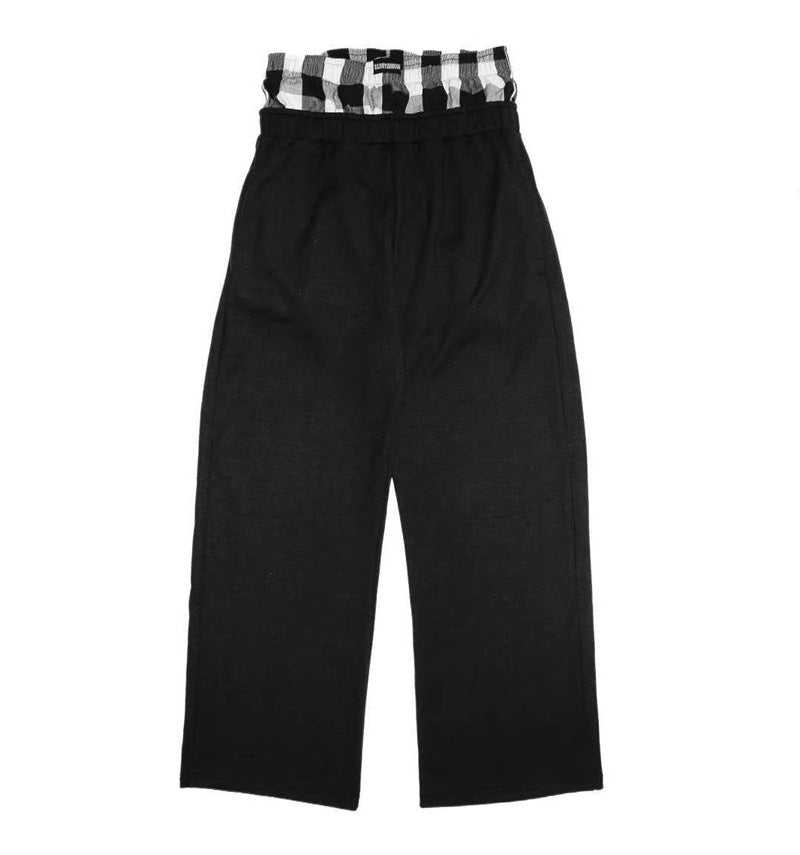 Damen weite Jogginghose mit elastischem Bund und hochwertiger Baumwolle Drune