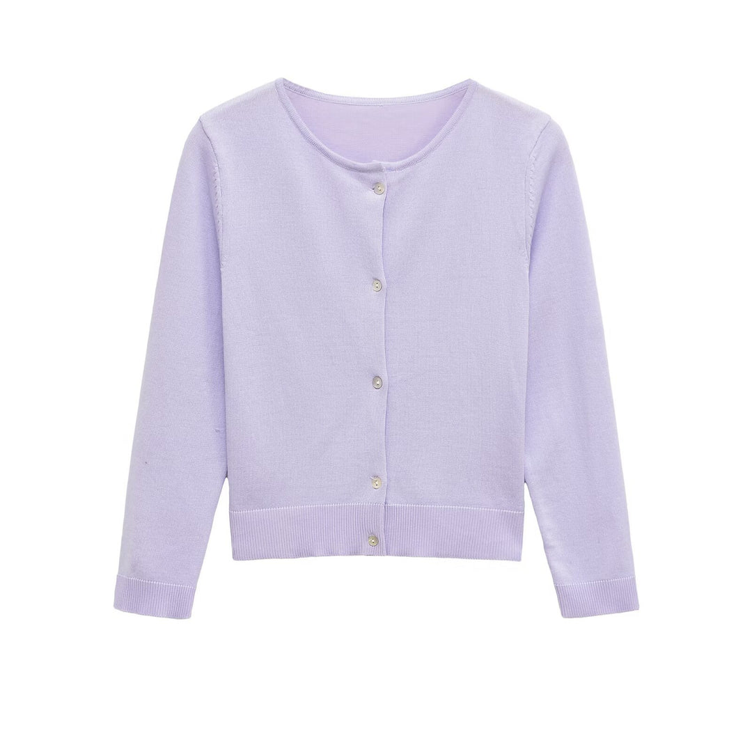 Damen elegante Strickjacke mit feinen Knopfdetails Drune