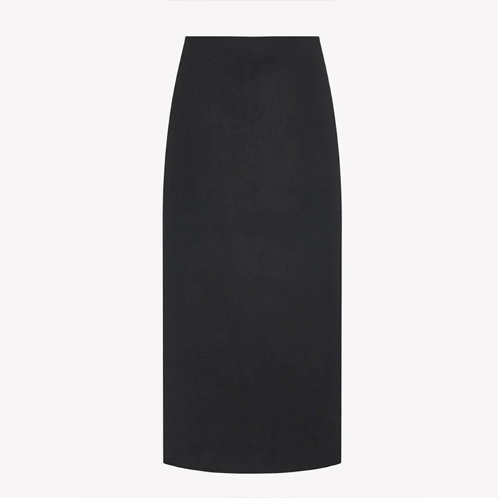 Damen eleganter Maxirock mit hohem Bund und minimalistischer Silhouette Drune