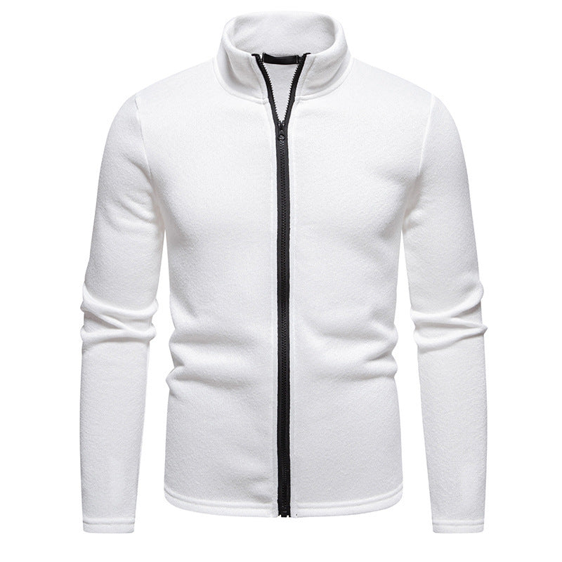 Herren Fleecejacke mit Stehkragen und durchgehendem Reißverschluss Drune