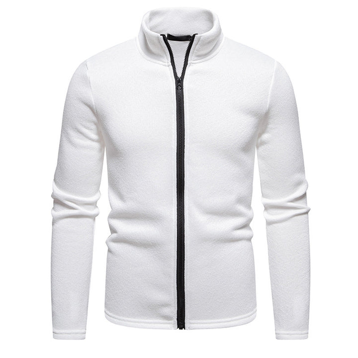 Herren Fleecejacke mit Stehkragen und durchgehendem Reißverschluss Drune