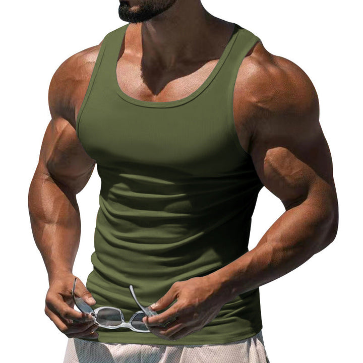 Herren atmungsaktives Sport-Tanktop mit körperbetontem Schnitt und feuchtigkeitsregulierendem Material Drune