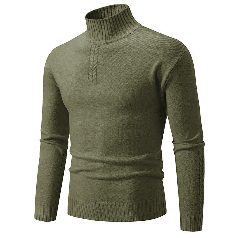 Herren Rollkragenpullover aus grobem Strick Drune