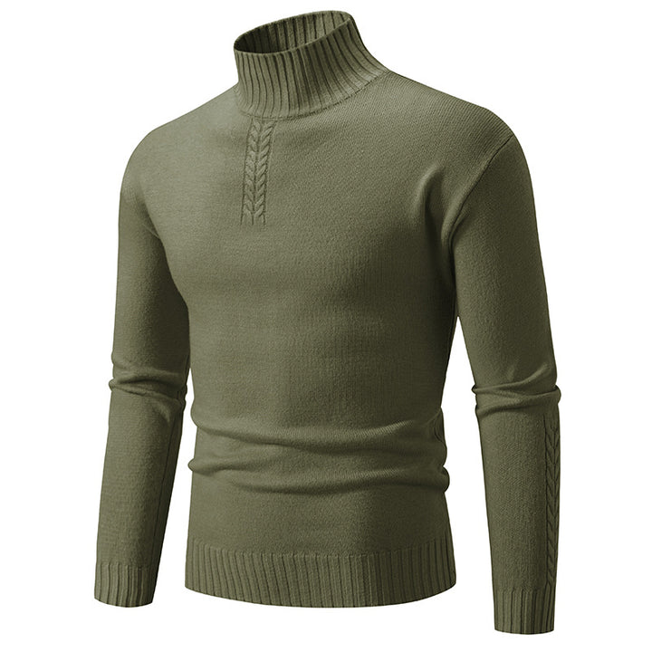 Herren Rollkragenpullover aus grobem Strick Drune