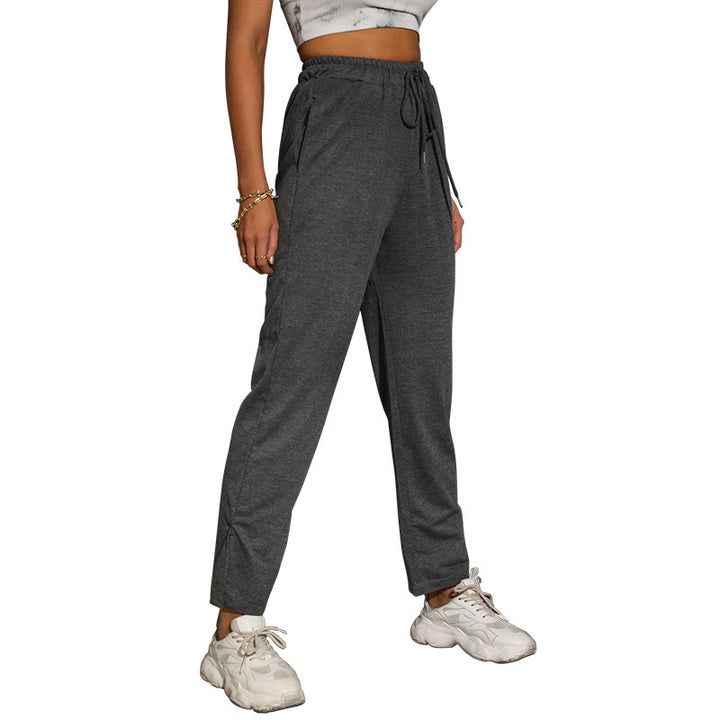 Damen Sportliche Jogginghose mit elastischem Bund und seitlichen Eingrifftaschen Drune