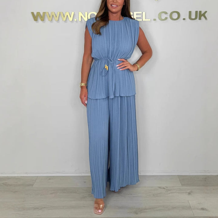 Drune | Eleganter Plissierter Jumpsuit Aus Einem Stück