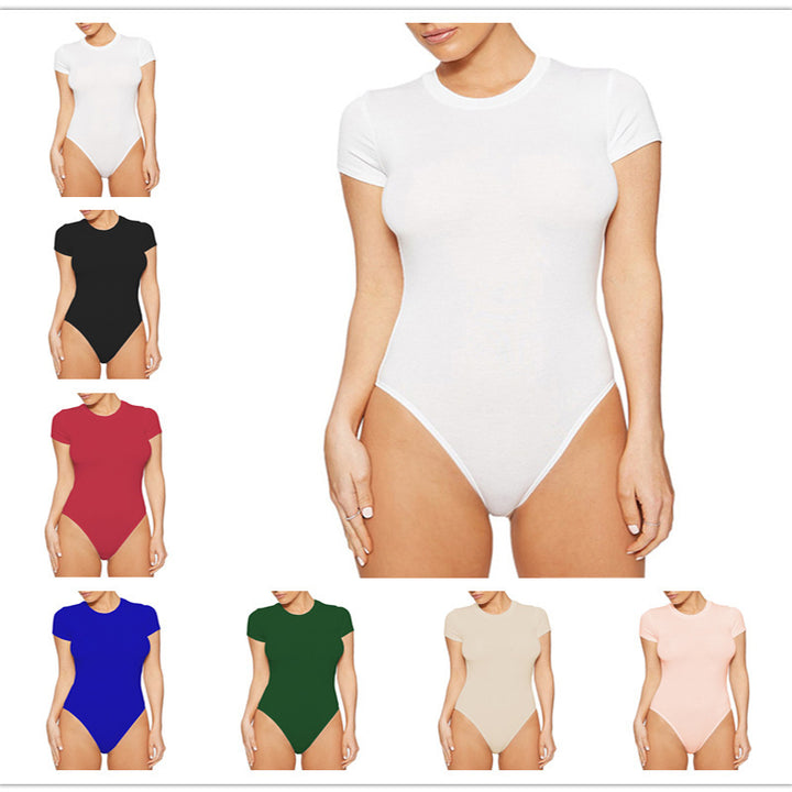 Damen Body mit kurzem Arm und figurbetontem Schnitt Drune
