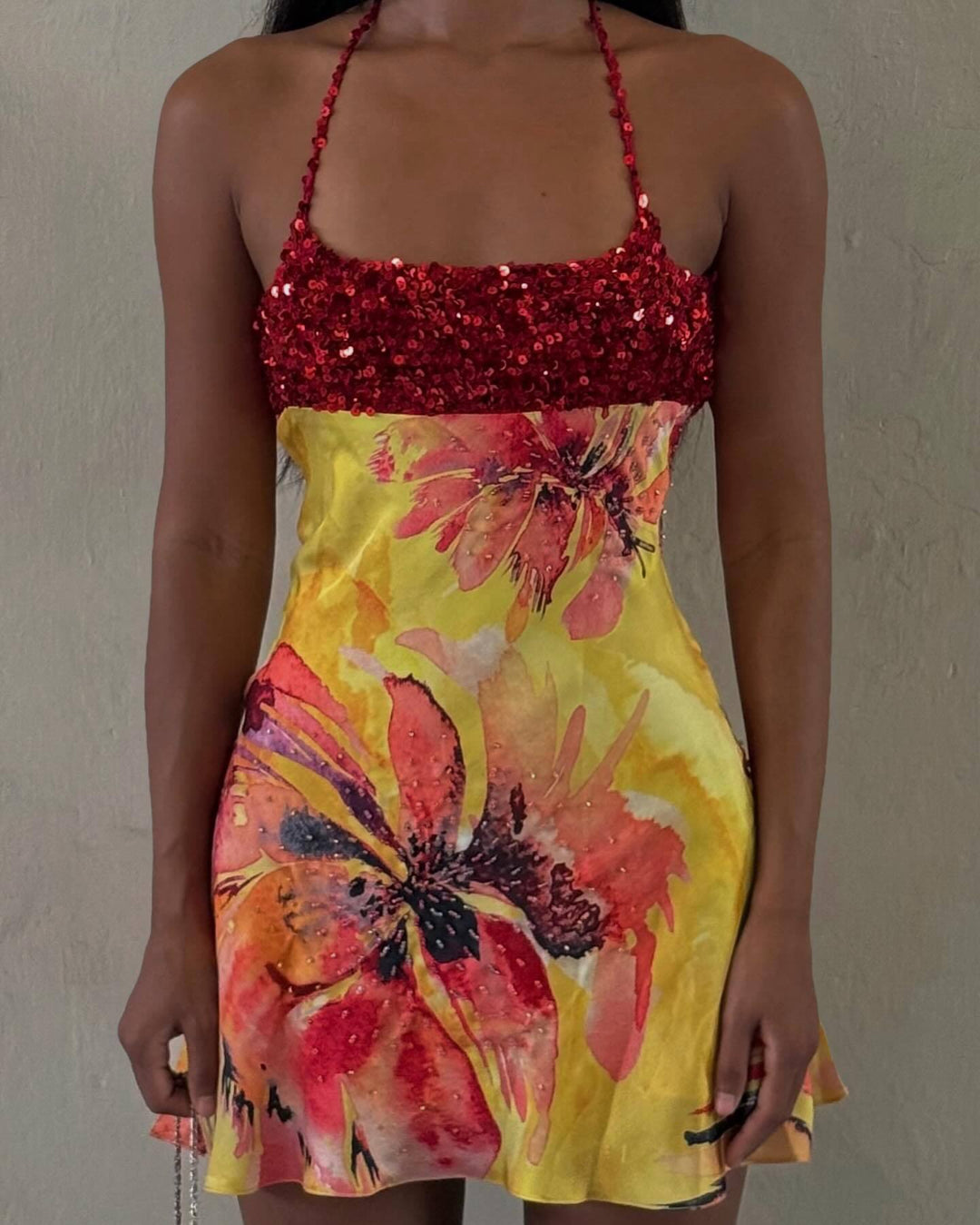 Damen Cocktailkleid mit Pailletten Drune