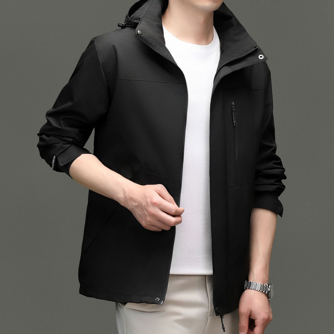 Herren Übergangsjacke mit stylischem Stehkragen und atmungsaktiven Eigenschaften Drune