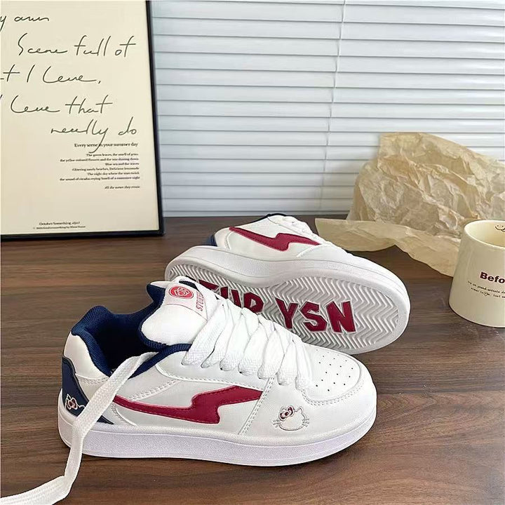 Damen Sneakers mit süßem Tierdesign und flauschigen Details Drune