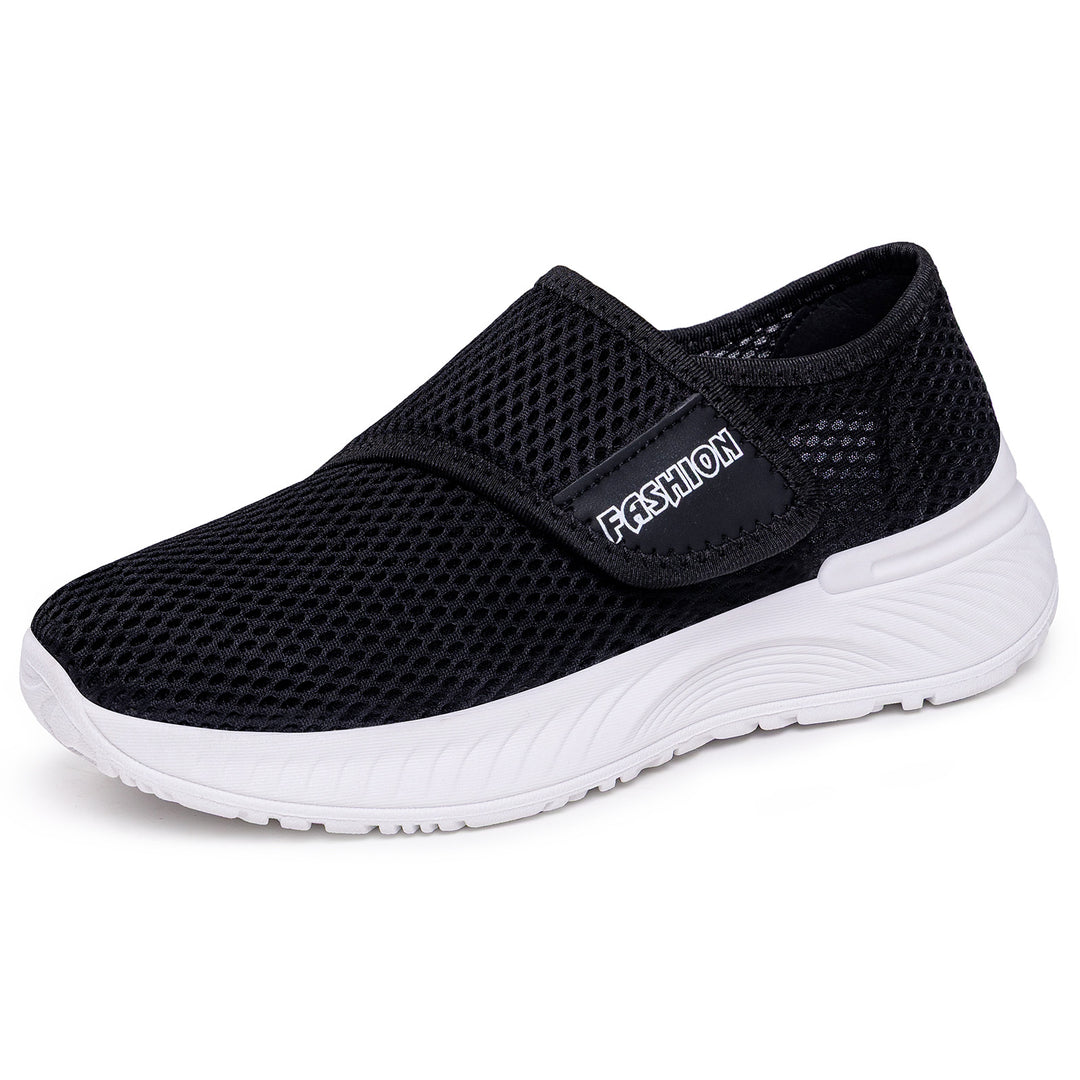 Damen nan gesundheitlicher Komfort-Slipper mit Klettverschluss, atmungsaktivem 3D-Mesh und stoßdämpfender EVA-Sohle Drune