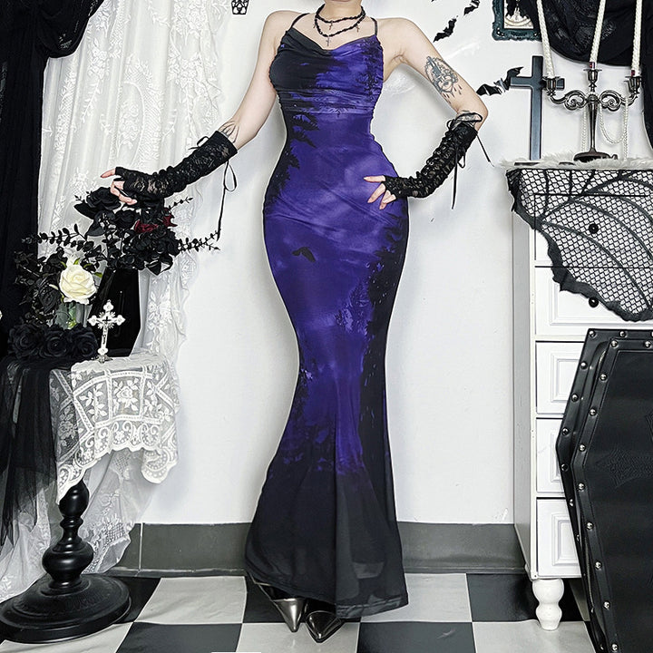 Damen elegantes Maxikleid mit verführerischem Herzausschnitt und raffinierten Lagen Drune