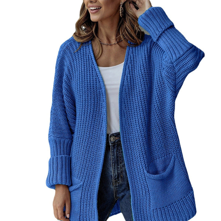 Damen Strickjacke mit strukturiertem Design und praktischen Taschen Drune