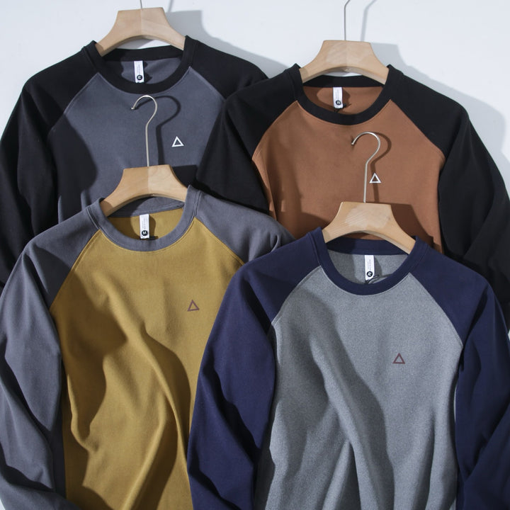 Damen sportliches Langarmshirt mit innovativem Schnitt Drune