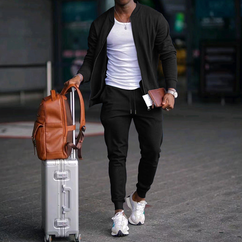 Herren stylische Sweatjacke und Jogginghose Drune