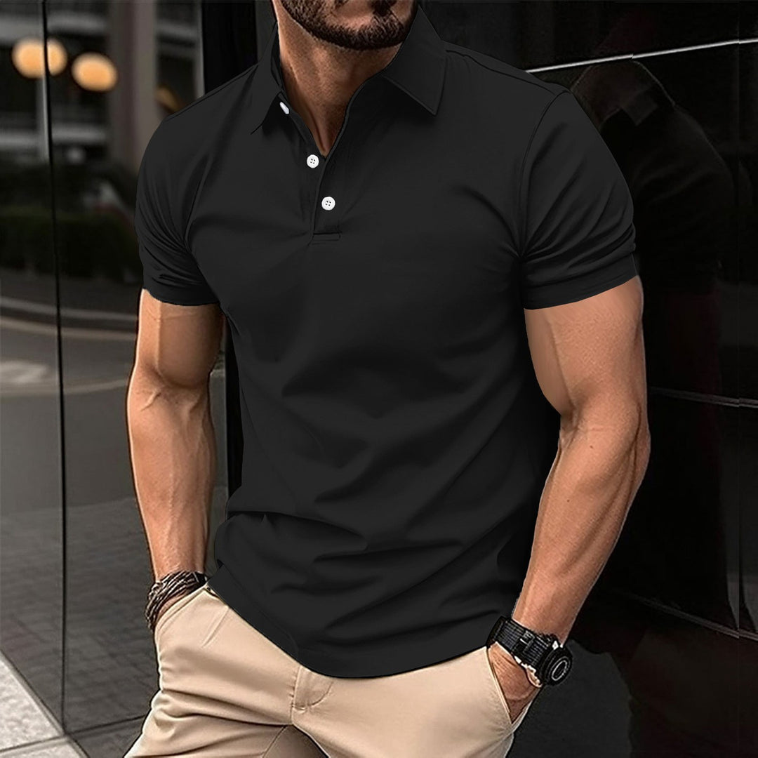 Herren Sport Poloshirt aus atmungsaktivem Material mit klassischem Schnitt Drune