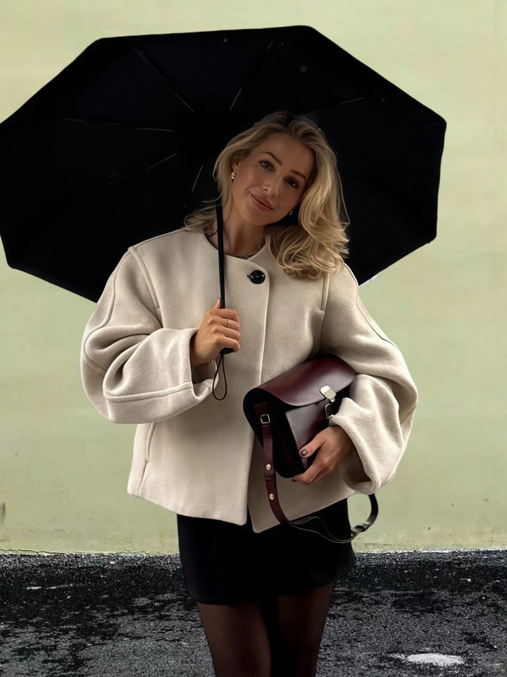 Damen Schulterjacke mit voluminösen Ärmeln und schickem Schnitt Drune