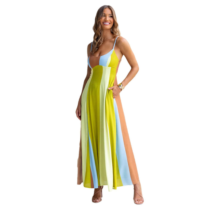 Damen Langarmkleid mit seitlichem Schlitz und elegantem Drapierungseffekt Drune
