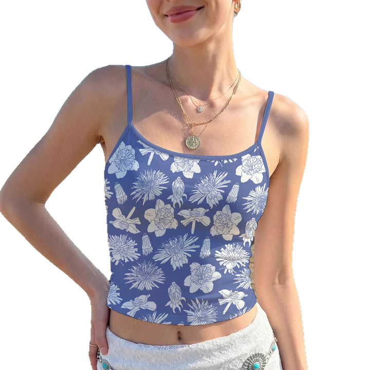 Damen Crop-Top mit buntem Mandala-Design Drune