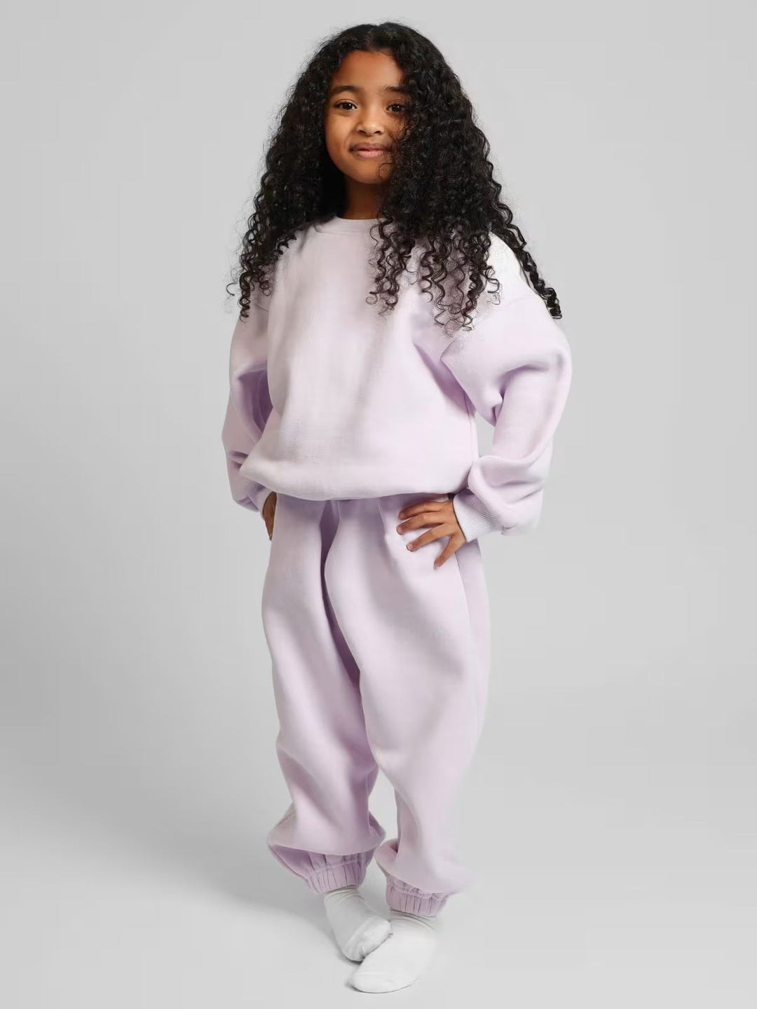 Damen lässiges Sweat-Set mit voluminösem Oberteil und bequemen Jogginghosen Drune