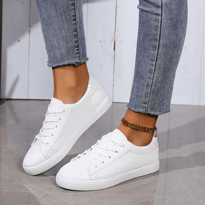 Damen atmungsaktive Sneaker mit strukturierter Oberflächenverarbeitung Drune