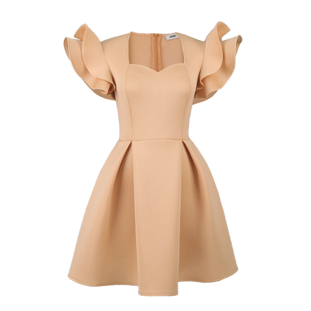 Damen Abendkleid mit voluminösen Rüschendetails Drune