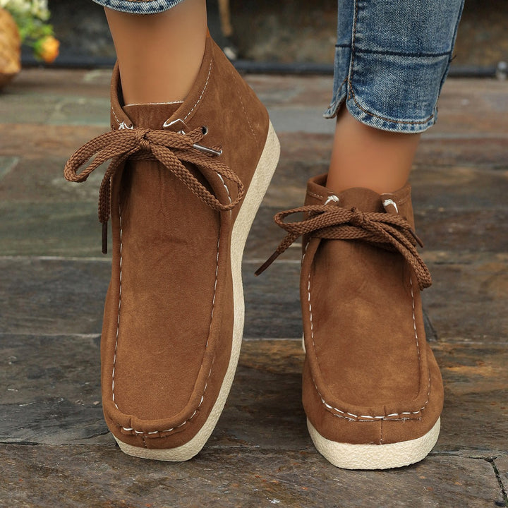Damen Mokassins mit hochwertigem Wildleder und elastischer Sohle Drune