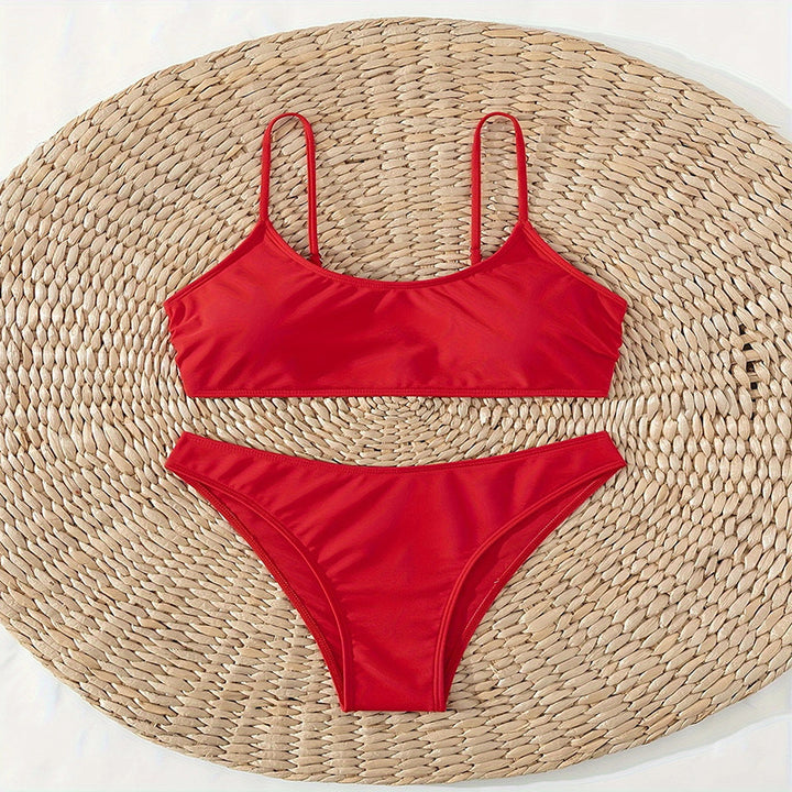Damen Bikiniset mit verstellbaren Spaghetti-Trägern Drune