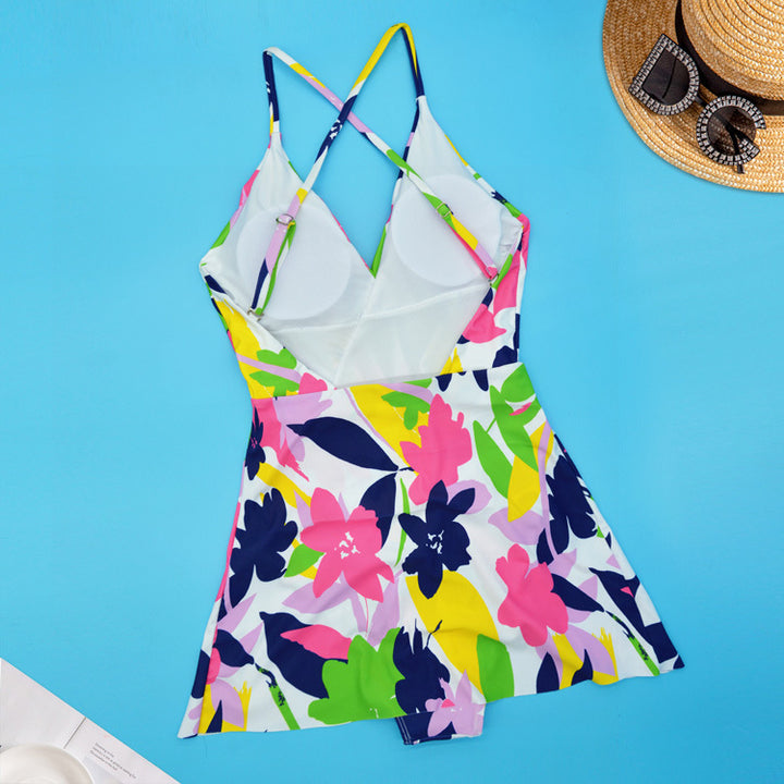 Damen Floral gestalteter Strandanzug Drune