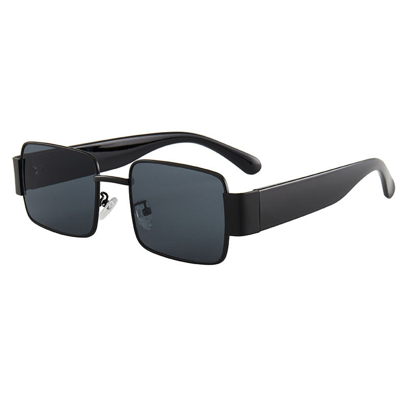 Drune | Quadratische dünne Sonnenbrille mit großem Rahmen