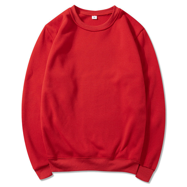 Unisex zeitloser Rundhals-Sweater ohne Kapuze mit angerauter Innenseite und verstärktem Nacken Drune